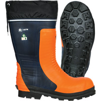 Bushwhacker Chainsaw Boots, Rubber, Steel Toe, Size 6, Puncture Resistant Sole NJE922 | WestPier