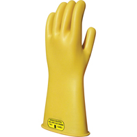 Yellow Natural Rubber Insulating Gloves, ASTM Class 2, Size 8, 16" L WestPier