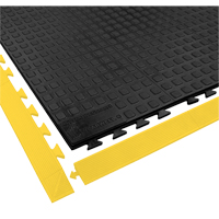 Rejuvenator Connect No. 502 Matting, Polyurethane, 3' W x 3' L, 5/8" Thick, Black WestPier
