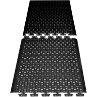 Rejuvenator Connect No. 502 Matting, Polyurethane, 3' W x 3' L, 5/8" Thick, Black WestPier