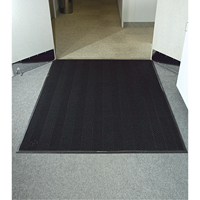 Waterhog&reg; Eco Elite Matting, Wiper/Scraper, 4' x 6' x 3/8", Black Smoke WestPier
