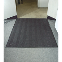 Waterhog&reg; Eco Elite Matting, Wiper/Scraper, 3' x 5' x 3/8", Grey Ash WestPier