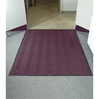 Waterhog&reg; Eco Elite Matting, Wiper/Scraper, 6' x 6' x 3/8", Maroon WestPier