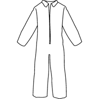 Pyrolon<sup>®</sup> Plus 2 Disposable FR Coveralls, Small, Blue, FR Treated Fabric SN339 | WestPier
