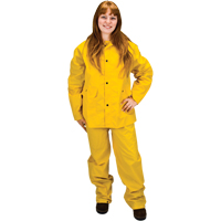 RZ100 Rain Suit, Polyester/PVC, 4X-Large, Yellow SEH084 | WestPier
