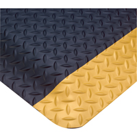 Tapis Smart No 497, Losange, 3' x 75' x 1", Noir/Jaune, PVC WestPier