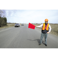 Traffic Safety Flags, Vinyl, With Handle SC143 | WestPier