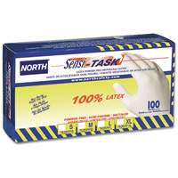 Sensi-Task Disposable Gloves, Large, Latex, 5-mil, Powder-Free, White WestPier