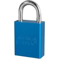 Cadenas de s&eacute;curit&eacute; American Lock, Bleu, Cl&eacute;s identiques, Aluminium, Largeur de 1-1/2" WestPier