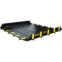 Bermes Rigid-Lock QuickBerm, Capacit&eacute; 745 gal. US, 10' la x 10' lo x 12" h, Paroi &agrave; piquets WestPier