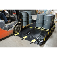 Bermes Rigid-Lock QuickBerm, Capacit&eacute; 745 gal. US, 10' la x 10' lo x 12" h, Paroi &agrave; piquets WestPier