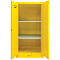 Flammable Storage Cabinet, 60 gal., 2 Door, 34" W x 65" H x 34" D SDN648 | WestPier