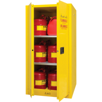 Flammable Storage Cabinet, 60 gal., 2 Door, 34" W x 65" H x 34" D SDN648 | WestPier