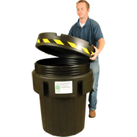 Ultra-Recycled Overpack&reg; Salvage Drum, 95 gal., Stationary WestPier