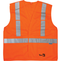 Fire Retardant Safety Vest, High Visibility Orange, Medium/Small, Polyester WestPier