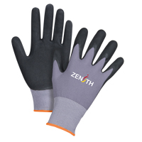 Gants ZX-1 de premi&egrave;re qualit&eacute; compatibles avec les &eacute;crans tactiles, 7/Petit, R&ecirc;vetement Nitrile/Mousse de nitrile, Calibre 15, Enveloppe en Nylon WestPier