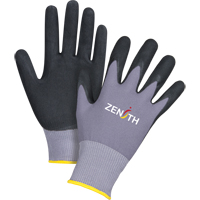 Gants ZX-1 de premi&egrave;re qualit&eacute; compatibles avec les &eacute;crans tactiles, 9/Grand, R&ecirc;vetement Nitrile/Mousse de nitrile, Calibre 15, Enveloppe en Nylon WestPier