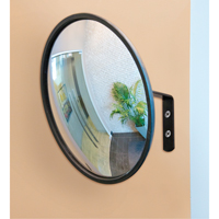 Convex Mirror with Bracket, Indoor/Outdoor, 12" Diameter SDP505 | WestPier