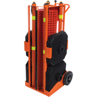 Portable Safety Zone, 100' L, Steel, Orange SDP585 | WestPier