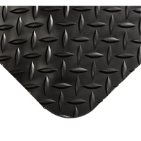 Tapis Smart No 497, Losange, 4' x 10' x 1", Noir, PVC/Ur&eacute;thane WestPier