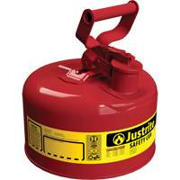 Safety Cans, Type I, Steel, 1 US gal., Red, FM Approved/UL/ULC Listed WestPier