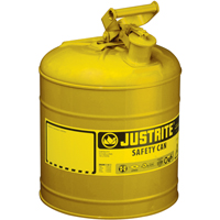 Bidons s&eacute;curitaires, Type I, Acier, 2 gal. US, Jaune, Homologu&eacute; FM/List&eacute; UL/ULC WestPier