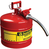 AccuFlow Safety Cans, Type II, Steel, 5 US gal., Red, FM Approved/UL/ULC Listed WestPier
