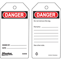 Safety Tags, Plastic, 3" W x 5-3/4" H, English SEA312 | WestPier