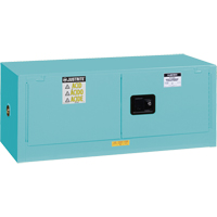 Armoire de s&eacute;curit&eacute; en acier inoxydable pour produits corrosifs/acides EX Piggyback Sure-Grip , 12 gal., 2 Porte(s), 43" La x 18" h x 18" p WestPier