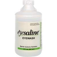 Bouteilles de solution saline pour douche oculaire, Bouteille Plein, 8 oz WestPier