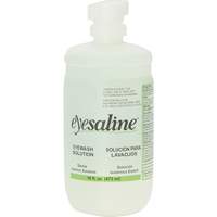 Bouteilles de solution saline pour douche oculaire, Bouteille Plein, 16 oz WestPier