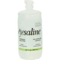 Bouteilles de solution saline pour douche oculaire, Bouteille Plein, 32 oz WestPier