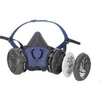 Respirateur &agrave; demi-masque 7000 pr&eacute;-assembl&eacute; pour la peinture pulv&eacute;ris&eacute;e/pesticides, &eacute;lastom&egrave;re/Thermoplastique, Moyen WestPier