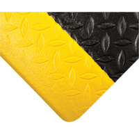 Tuf Sponge Mats No. 452, Diamond, 3' x 60' x 1/2", Black/Yellow, PVC Sponge WestPier