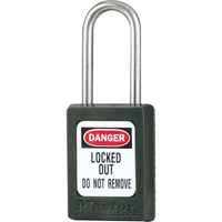 Cadenas de s&eacute;curit&eacute; S31 Zenex, Noir, Cl&eacute;s diff&eacute;rentes, Thermoplastique, Largeur de 1-3/8" WestPier