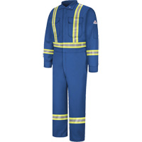 Flame-Resistant Premium Coveralls with Reflective Trim, Size 38, Royal Blue, 12.2 cal/cm² WestPier