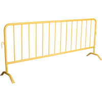 Portable Barrier, Interlocking, 102" L x 40" H, Yellow SEE396 | WestPier