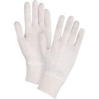 Mediumweight Inspection Gloves, Poly/Cotton, Knit Wrist Cuff, Ladies SEE789 | WestPier