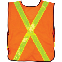 Standard-Duty Safety Vest, High Visibility Orange, Medium, Polyester SEF093 | WestPier