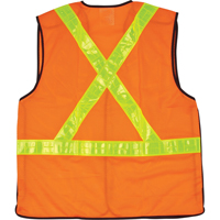 Veste de s&eacute;curit&eacute; pour la circulation d&eacute;tachable en cinq points, Orange haute visibilit&eacute;, Moyen, Polyester WestPier