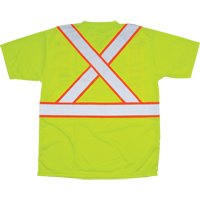 CSA Compliant T-Shirt, Polyester, Medium, High Visibility Lime-Yellow WestPier