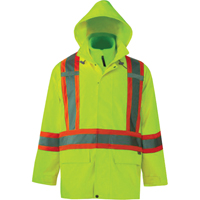 Journeyman 3-in-1 Safety Jackets, Polyester, High Visibility Lime-Yellow, Small WestPier