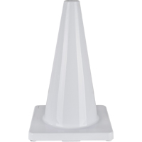 Coloured Traffic Cone, 18", White SEH135 | WestPier