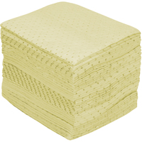 Feuilles absorbantes en fibres fines de premi&egrave;re qualit&eacute;, Mati&egrave;res dangereuses, 15" x 17", 30 gal. d'absorption WestPier