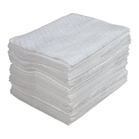 Feuilles absorbantes lamin&eacute;es (SMS) de premi&egrave;re qualit&eacute;, Huile seulement, 15" x 17", 30 gal. d'absorption WestPier