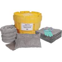 Trousse de d&eacute;versements &agrave; grande capacit&eacute; de premi&egrave;re qualit&eacute;, Universel, Overpack/Baril de r&eacute;cup&eacute;ration, Absorbance de 20 gal. US WestPier