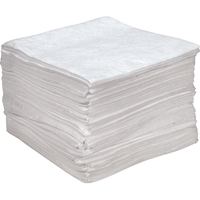 Feuilles absorbantes antistatiques de premi&egrave;re qualit&eacute;, Huile seulement, 15" x 18", 25 gal. d'absorption WestPier