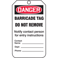 &eacute;tiquettes de s&eacute;curit&eacute;, Plastique, 3-1/4" la x 5-3/4" h, Anglais WestPier