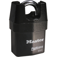 Cadenas prot&eacute;g&eacute; ProSeries, Noir, Cl&eacute;s diff&eacute;rentes, Acier lamin&eacute;, Largeur de 2-3/8" WestPier