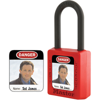 Zenex™ Thermoplastic Photo Padlock Identification Labels SEJ530 | WestPier